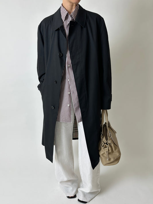 Long Mac coat | Black