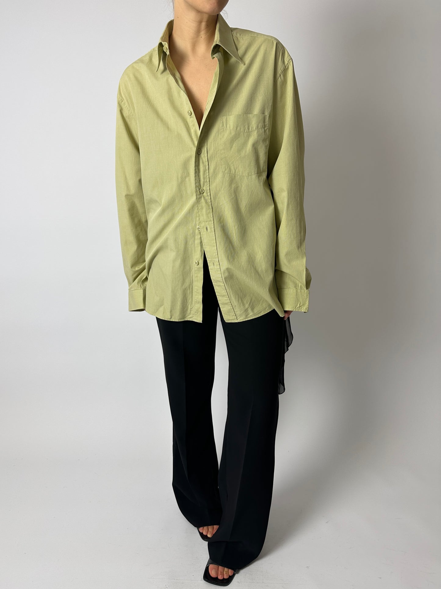 Classic cotton shirt | Soft Olive