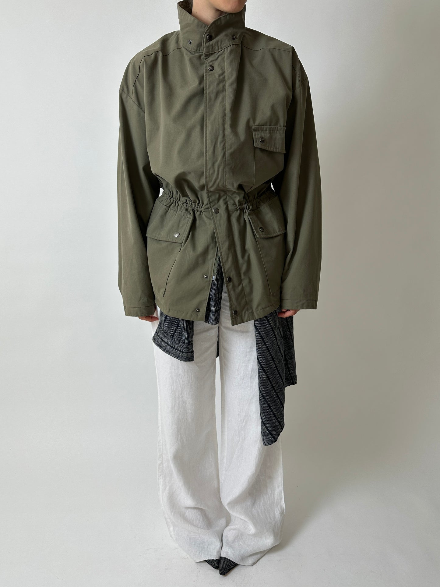 Oversized safari jacket | Army green