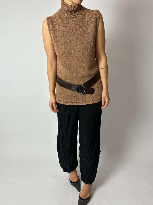 Knitted top | Powder beige