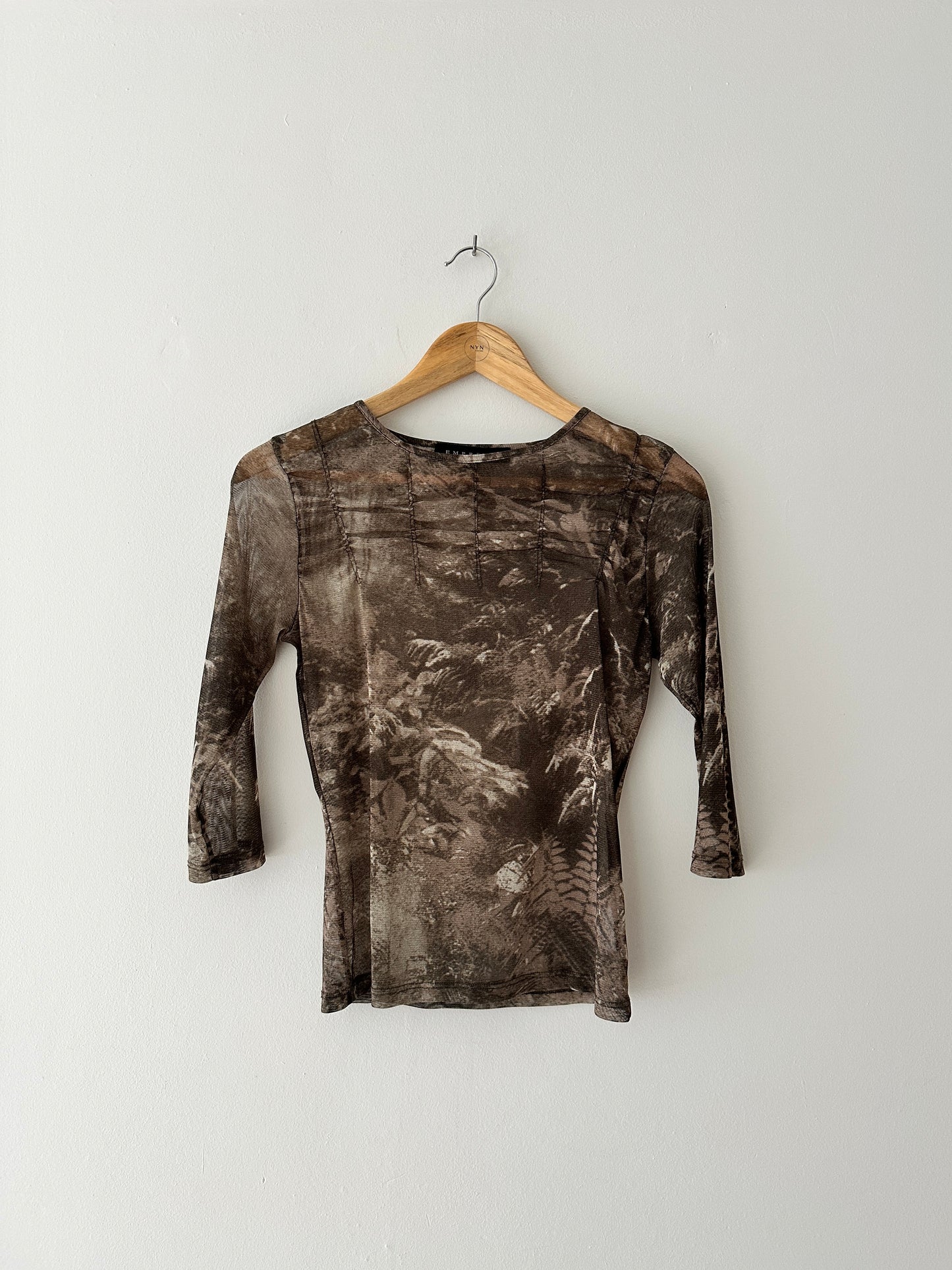 Sheer top | Taupe / Beige