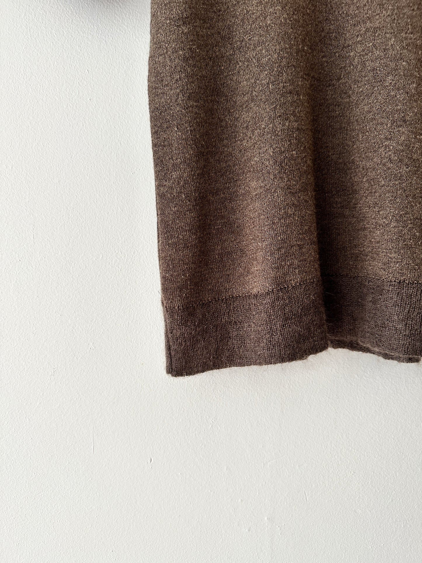Knitted top | Dark brown