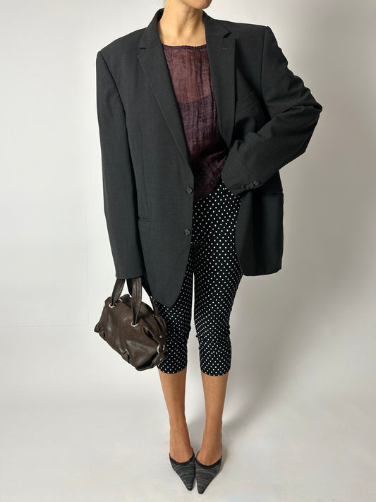 Relaxed fit blazer | Antracite