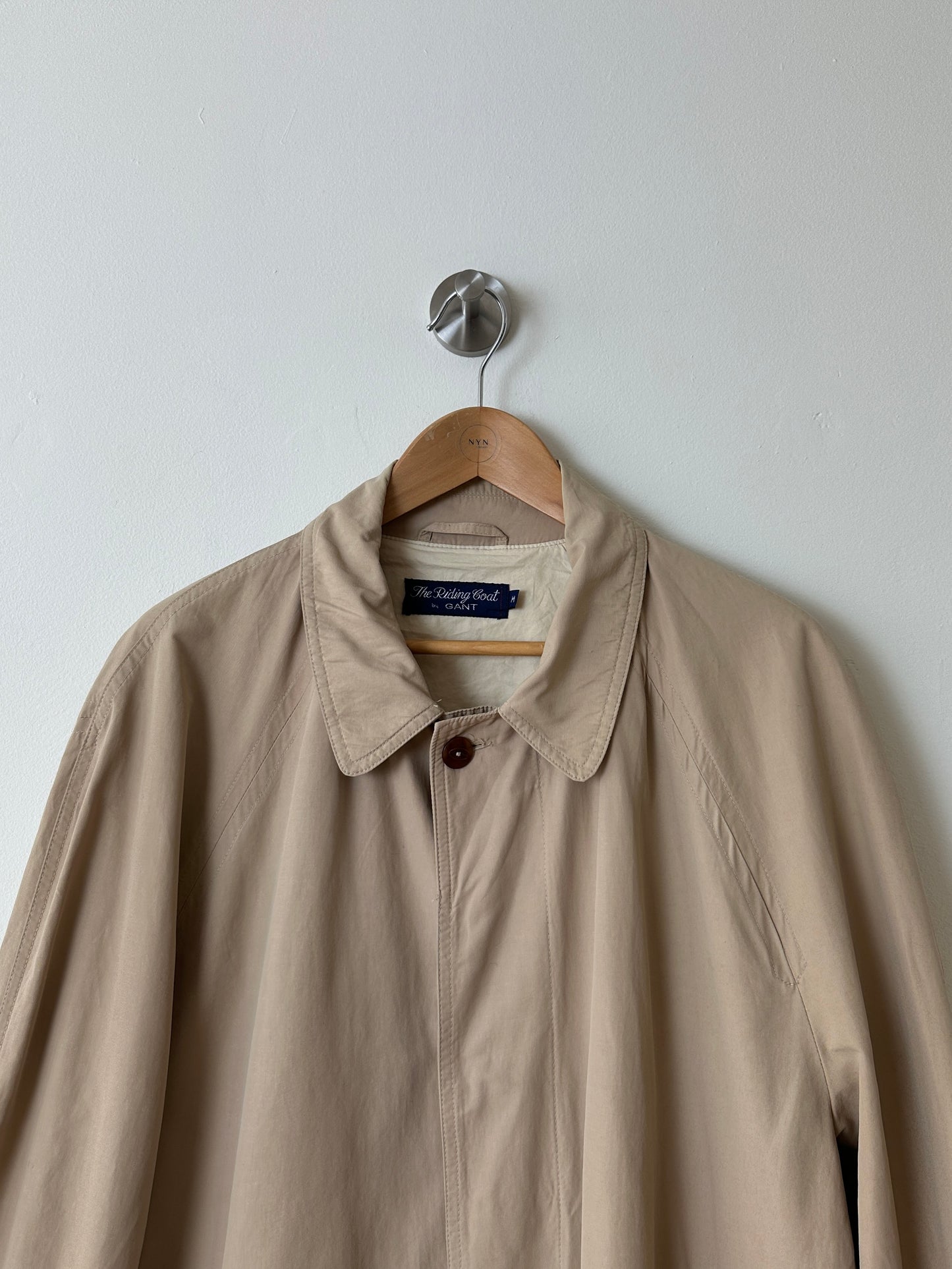 Long mac coat | Soft ecru