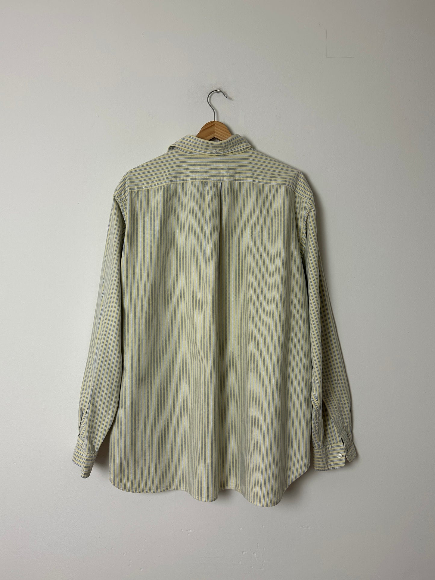 Oversized striped shirt | Butter /Blue