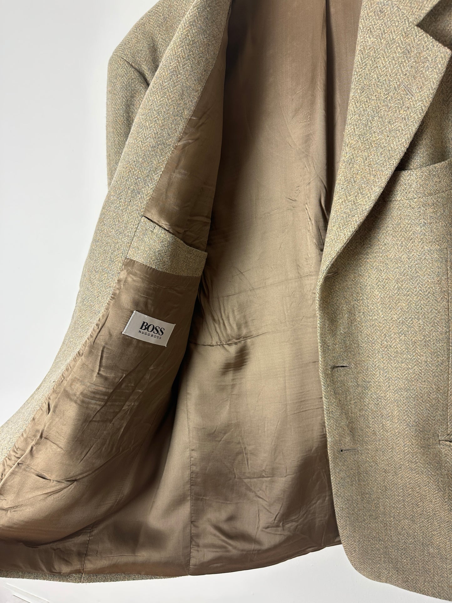 Hugo Boss woven blazer | Olive beige