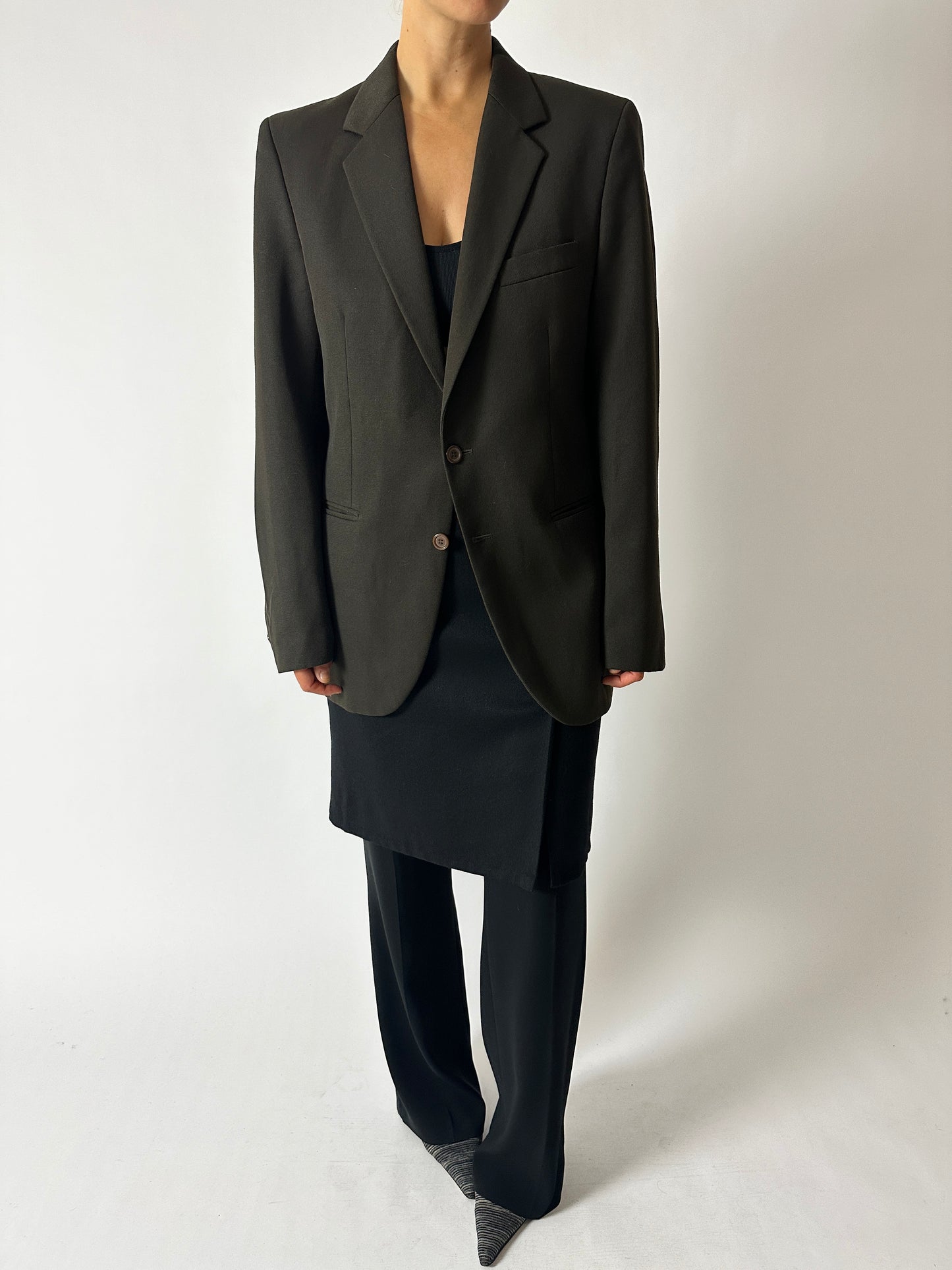 Wool pencil skirt | Black