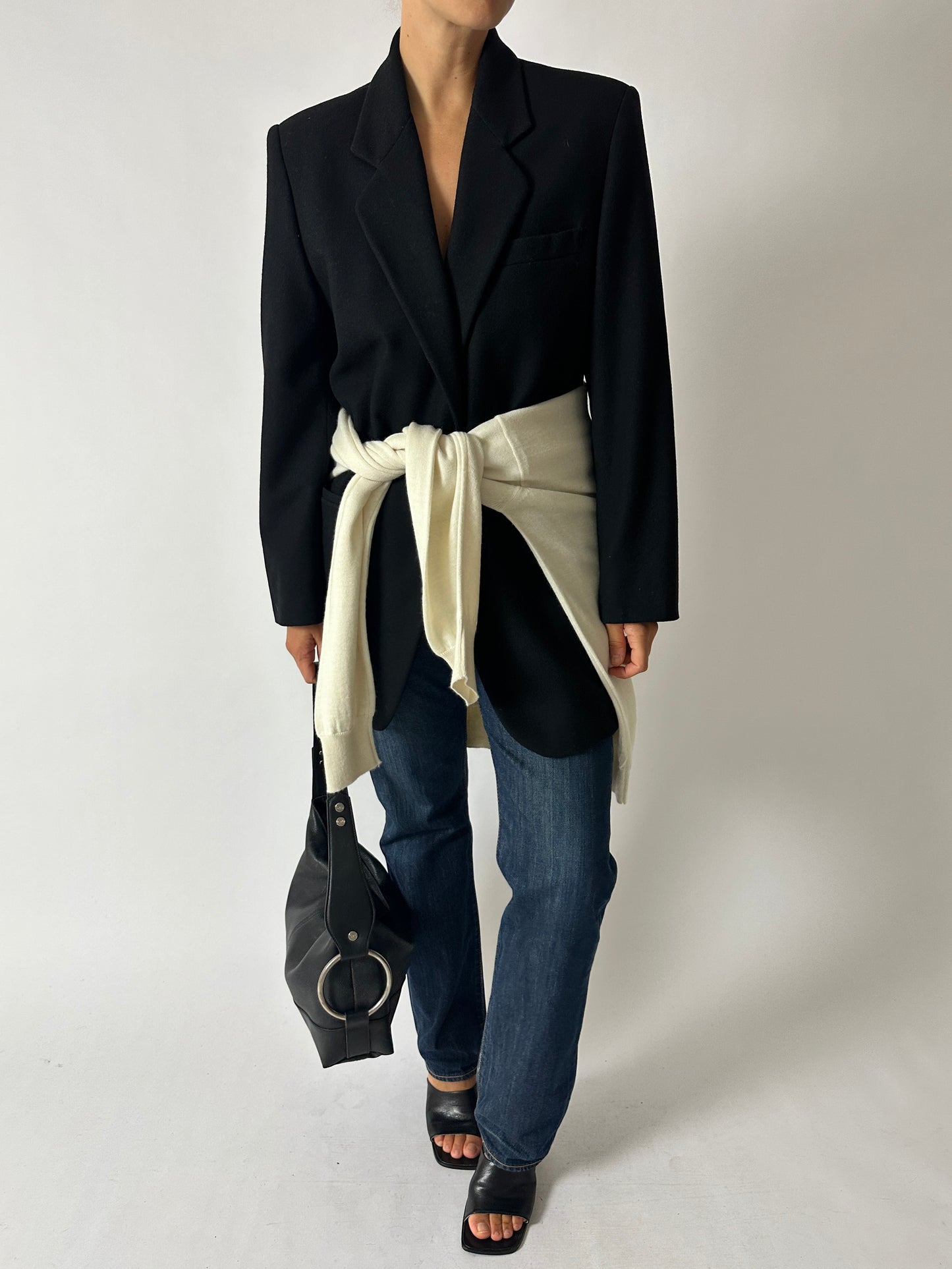 Wool knitted sweater | Off white