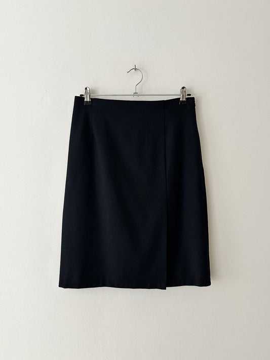 Wool pencil skirt | Black