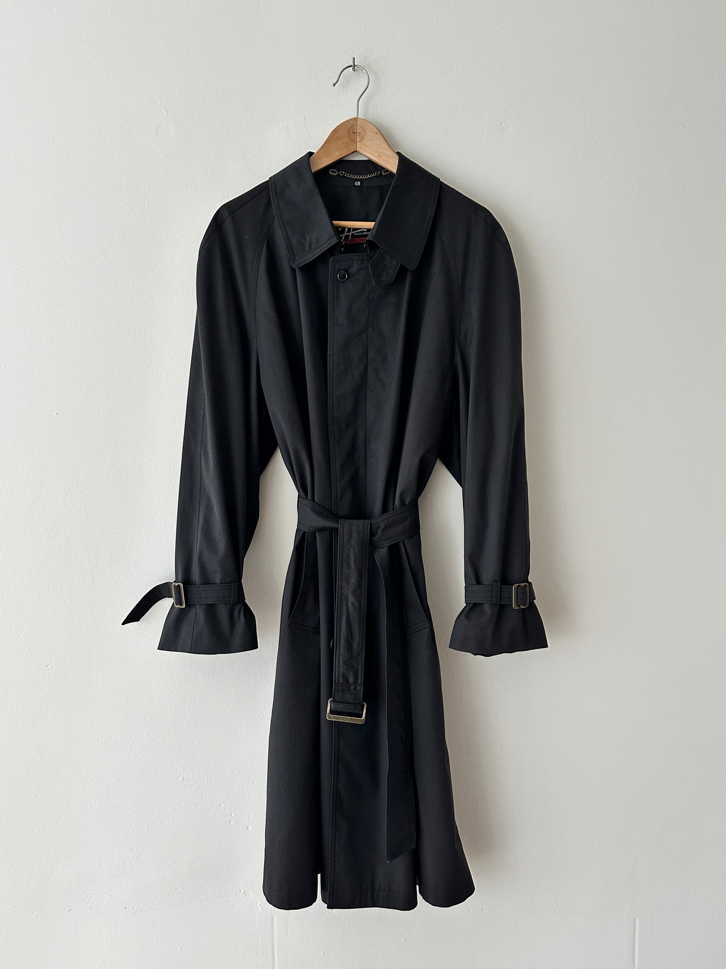 Oversized trench coat | Off Black