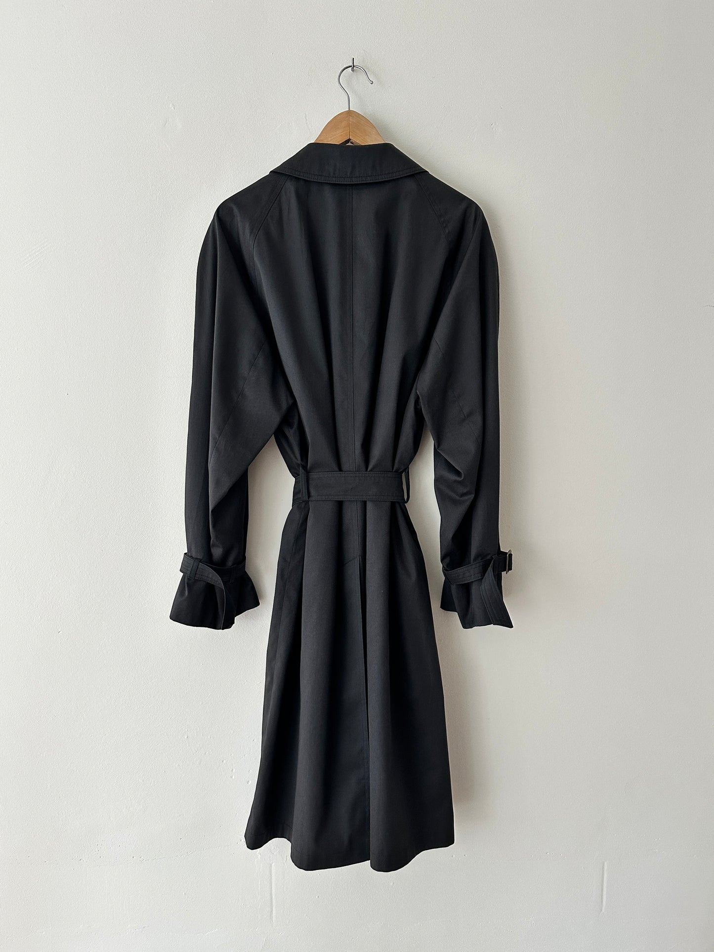 Oversized trench coat | Off Black