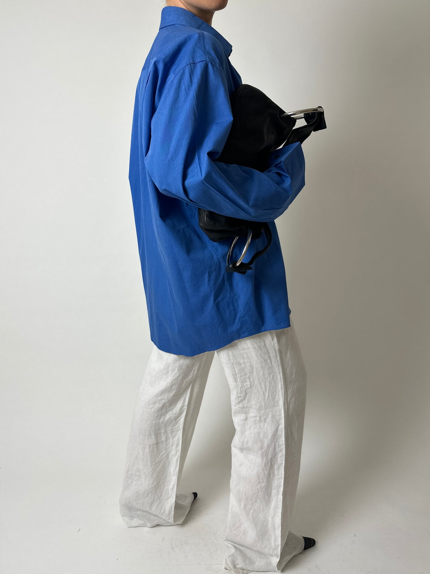 Oversized shirt | Bright blue