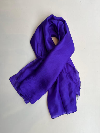Silk scarf | Electric blue