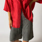 Silk shirt red