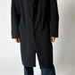 Oversized wool coat | Dark grey