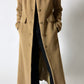 Maxi slim wool coat | Camel