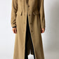 Maxi slim wool coat | Camel