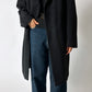 Oversized wool coat | Dark grey