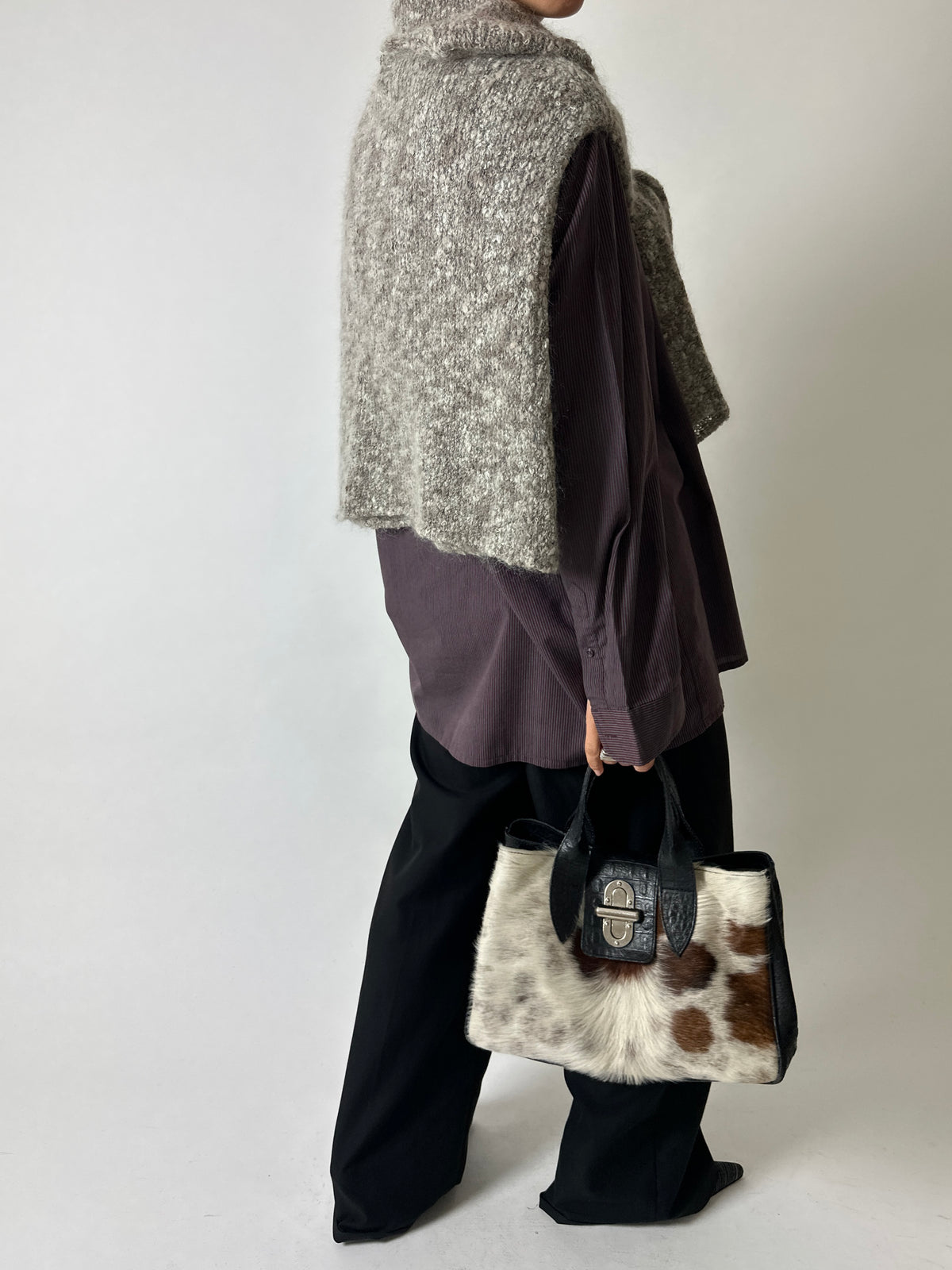 Wool blend sweater | Grey beige