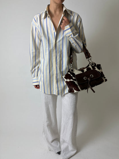 Striped shirt | Butter / Blue