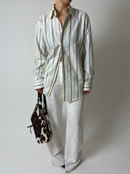 Striped shirt | Butter / Blue