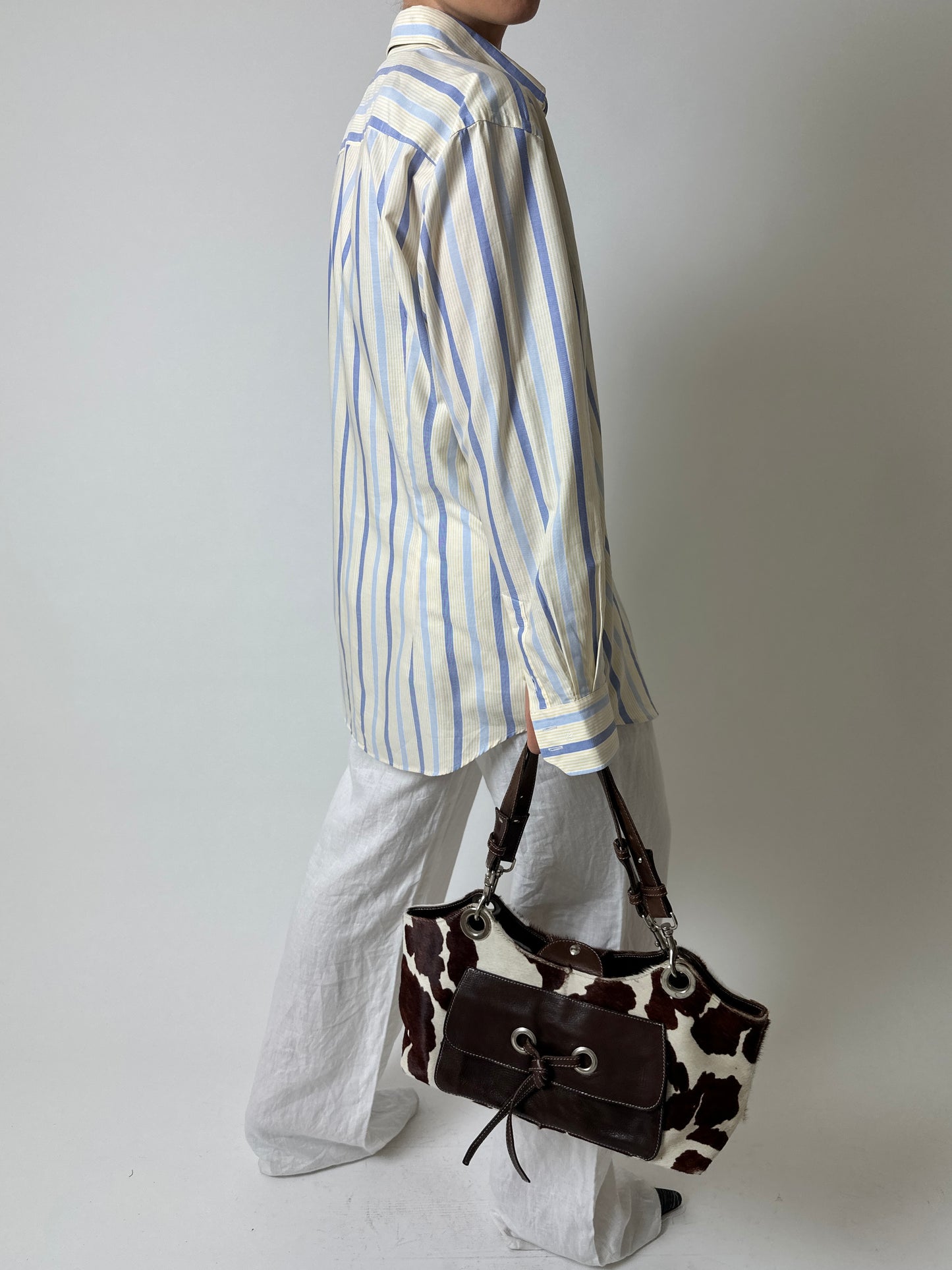 Striped shirt | Butter / Blue