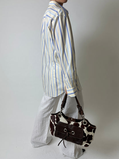 Striped shirt | Butter / Blue