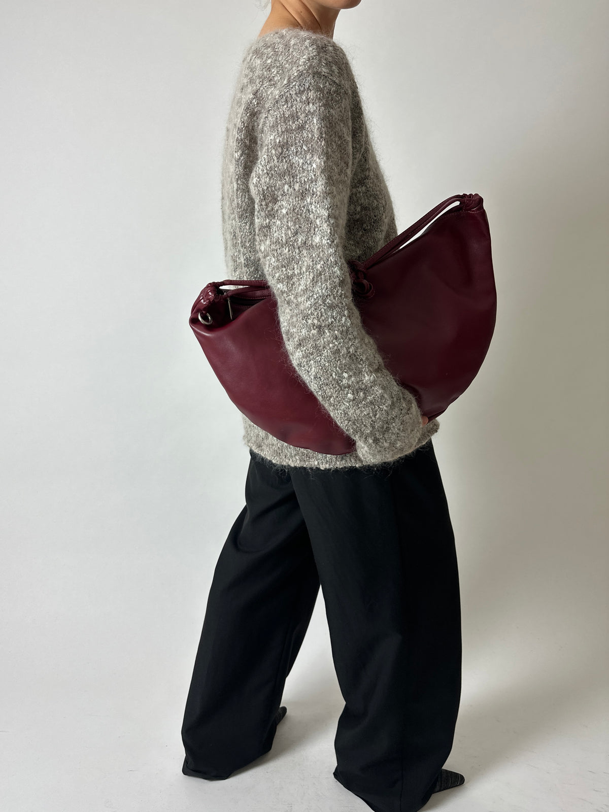 Wool blend sweater | Grey beige