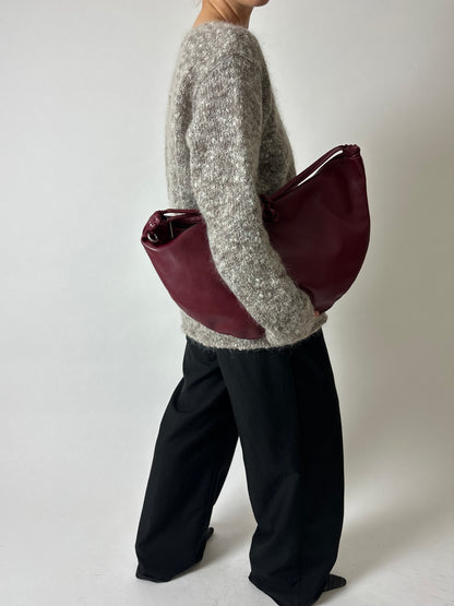 Wool blend sweater | Grey beige