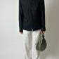 Linen zip jacket | Black