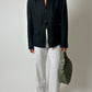 Linen zip jacket | Black