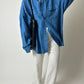 Oversized silk shirt | Blue