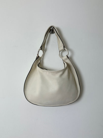 Leather shoulder bag | Cream