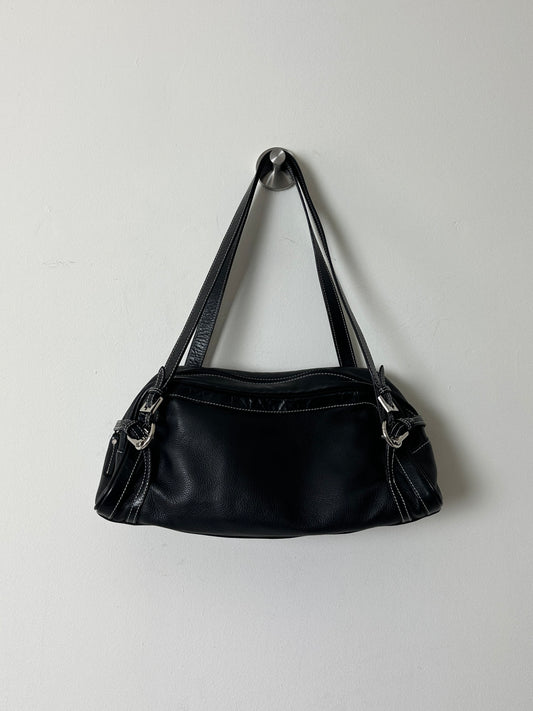Leather shoulder bag | Black