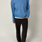 Wool blend v-neck sweater | Light Blue