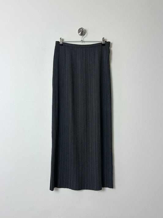 Pleated maxi skirt | Grey
