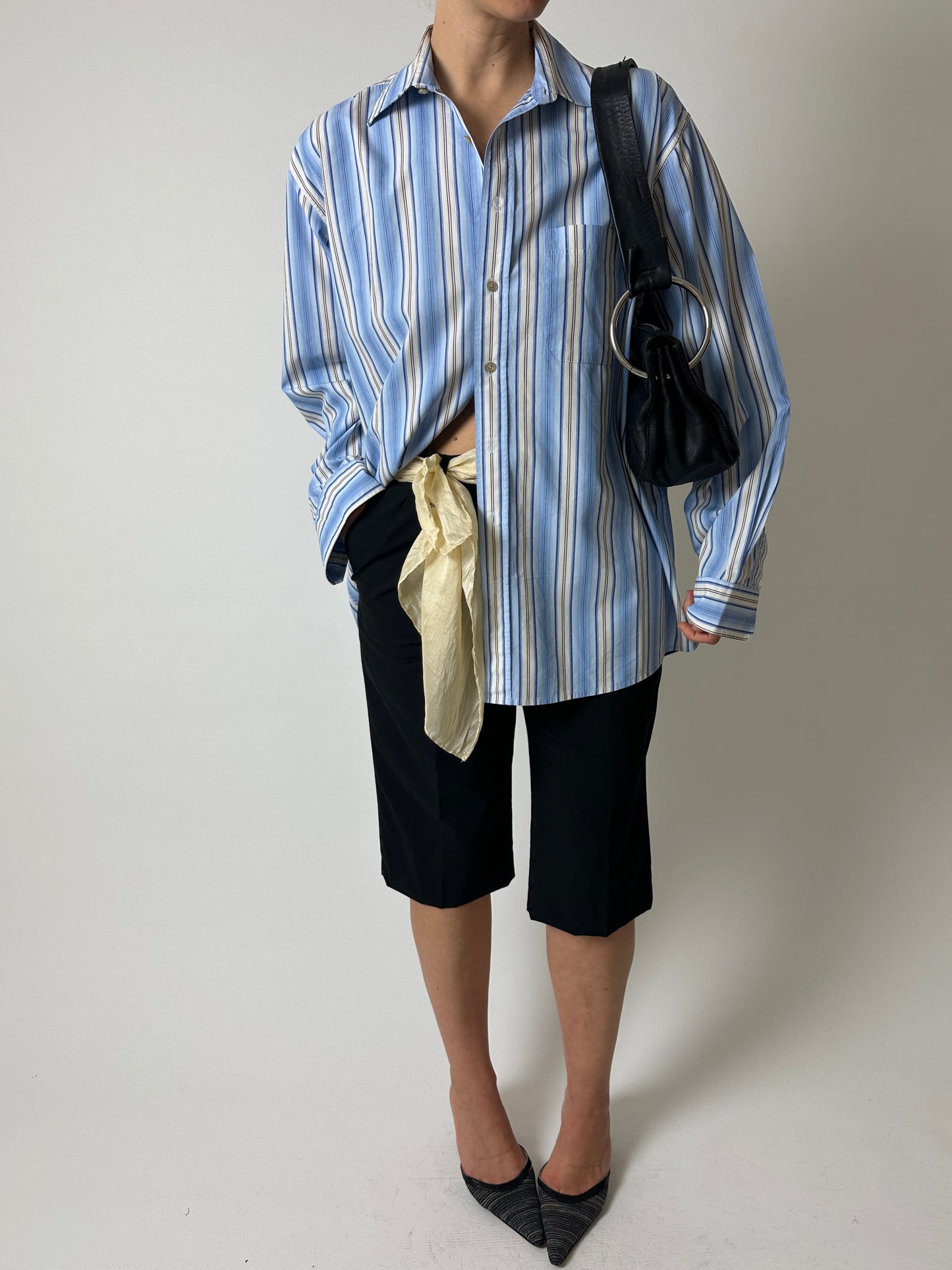Leather shoulder bag | Black