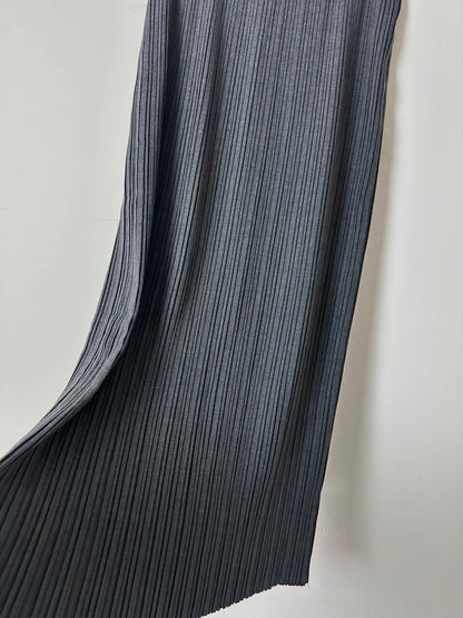 Pleated maxi skirt | Grey