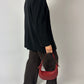 Fleece wool blazer jacket | Black