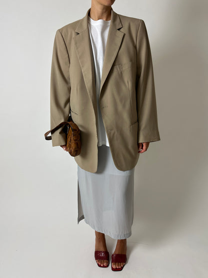 Relaxed fit blazer | Beige