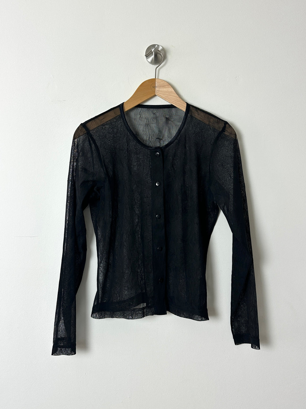 Sheer blouse | Black
