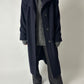 Long wool coat | Dark blue