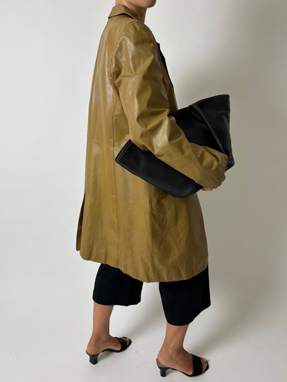 ARMA leather coat | Ochre
