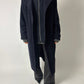 Long wool coat | Dark blue
