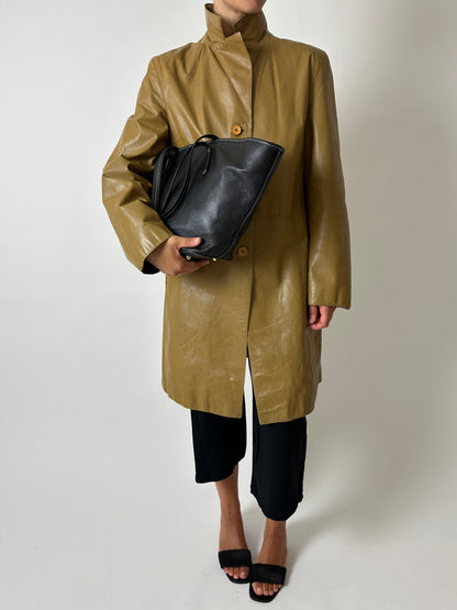 ARMA leather coat | Ochre