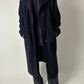 Long wool coat | Dark blue
