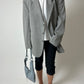 Oversized wool blend blazer | Grey