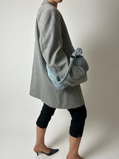 Oversized wool blend blazer | Grey
