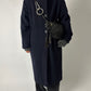 Long wool coat | Dark blue