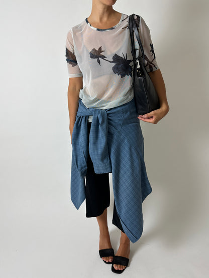 Sheer print top | Ice